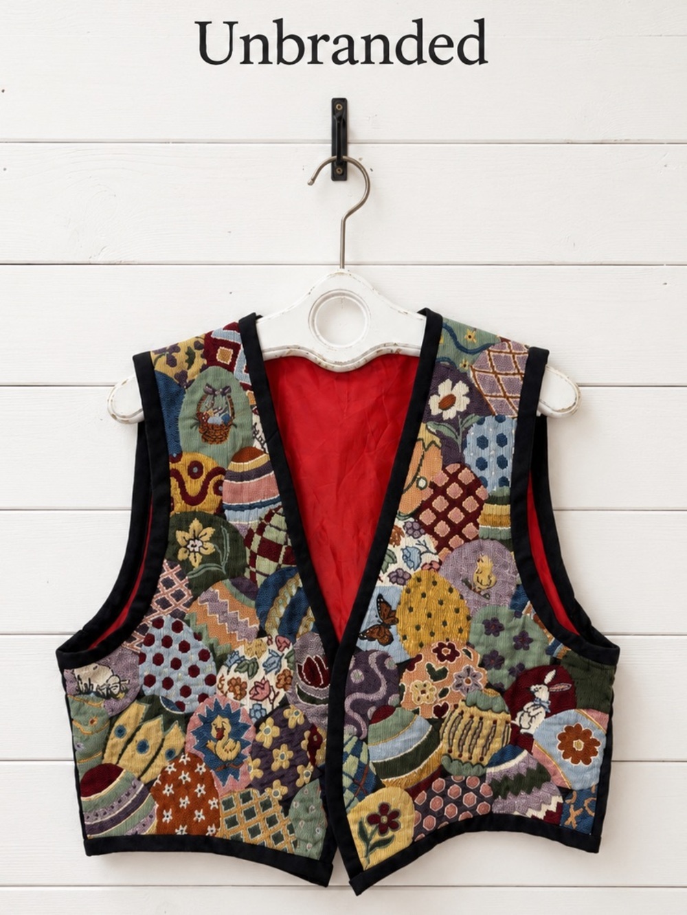 Patchwork Tapestry Vest – Women’s XL/XXL (Estimated)